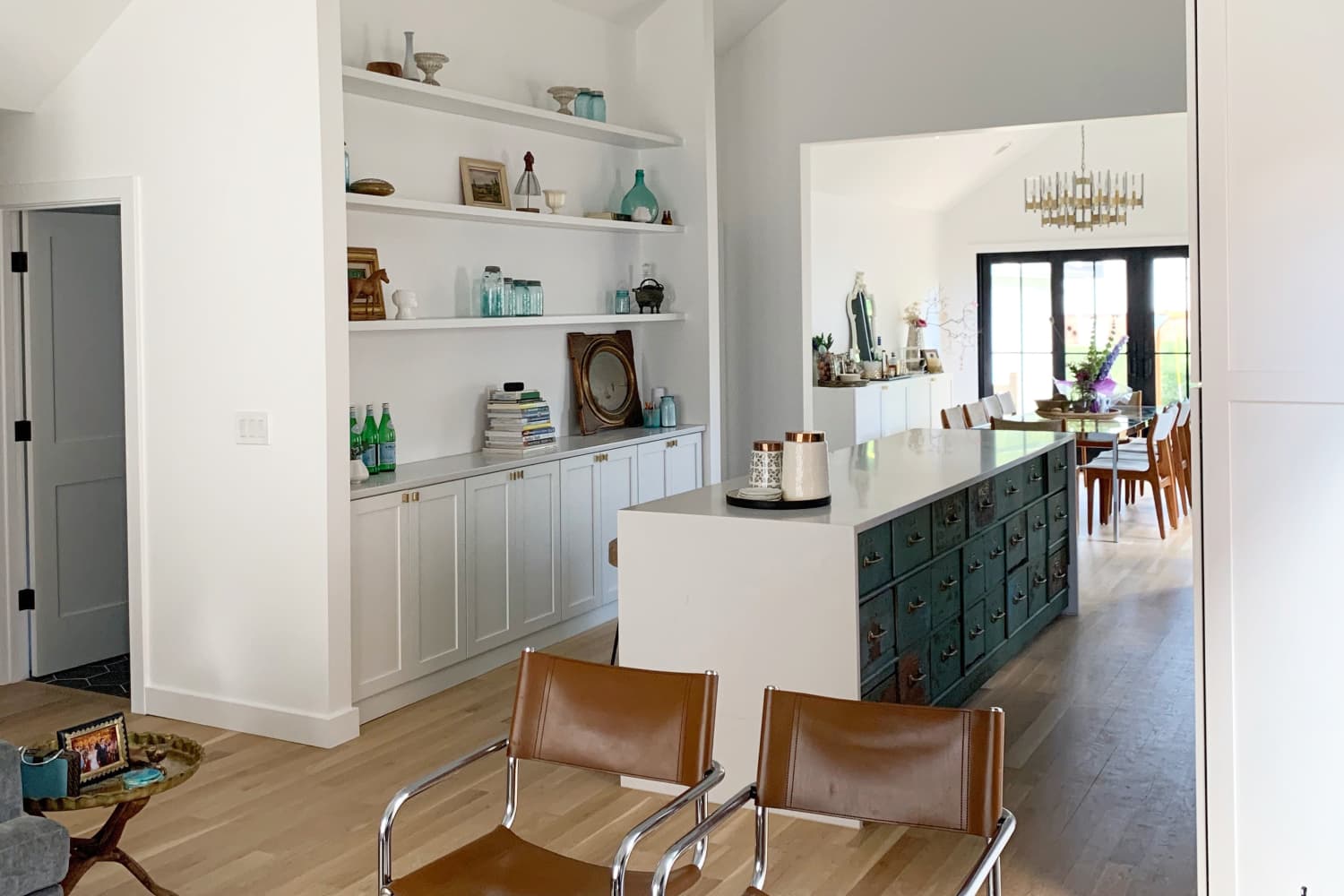 Here's How to Turn Blank Wall Space and Vintage Lockers Into a Kitchen ...